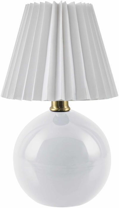 Granjenal Shiny White Ceramic Table Lamp