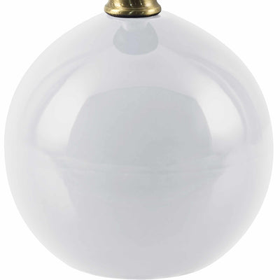 Granjenal Shiny White Ceramic Table Lamp