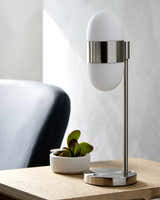 Gedersdorf Silver Gray Metal Table Lamp