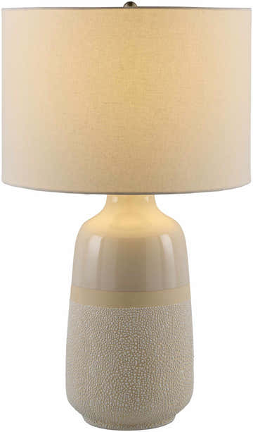 Dark Gray Bohemian Table Lamp with global details for bedside or console tables