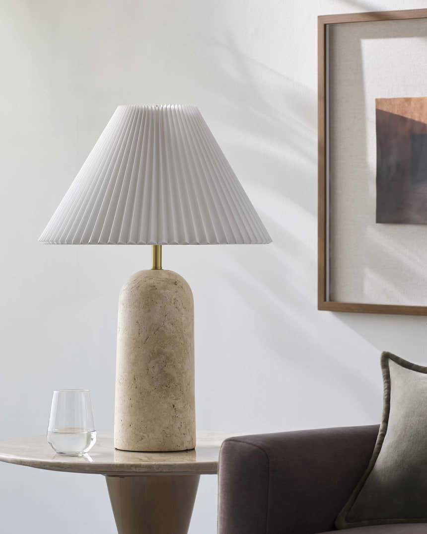 Galey Beige Alix x Livabliss Autumn Laurel Table Lamp