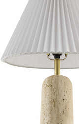 Galey White Alix x Livabliss Autumn Laurel Table Lamp