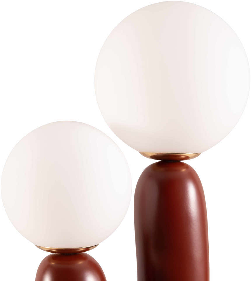Gallodoro Brick Red Table Lamp