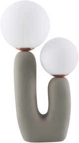 Gallodoro Gray Resin Table Lamp