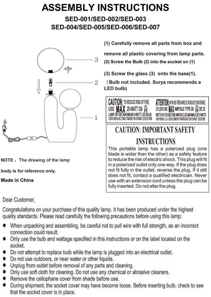 Gallodoro White Table Lamp