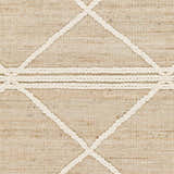 Sample Gulnur Natural Jute&Wool Trellis Rug - Clearance