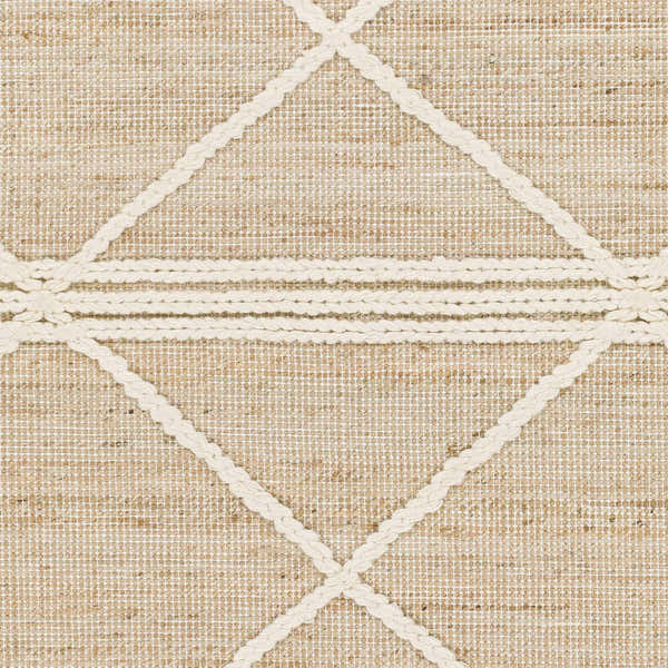 Sample Gulnur Natural Jute&Wool Trellis Rug - Clearance