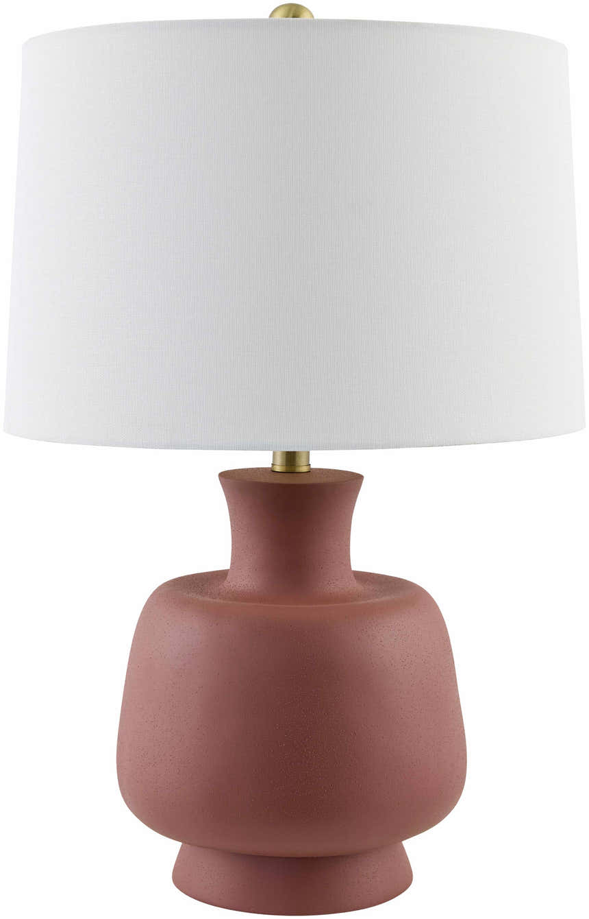 Gifflenga Brick Red Table Lamp