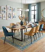 Tree of life Hand Knotted Traditional Beige and Blue Vintage Style Custom Made Wool Area Rug