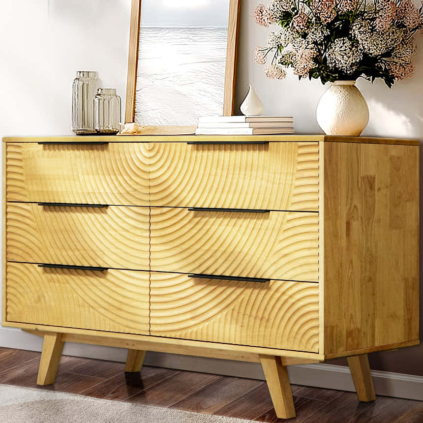green emerald velvet dress Acacia Harmony Dresser with 6 Drawers – Boutique Rugs
