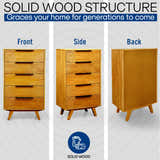 Acacia Harmony Dresser with 5 Drawers