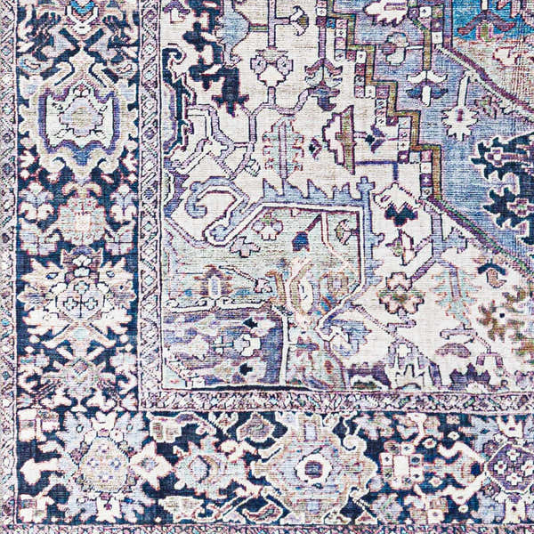 Sample Neyland Iris Blue Area Rug 2362