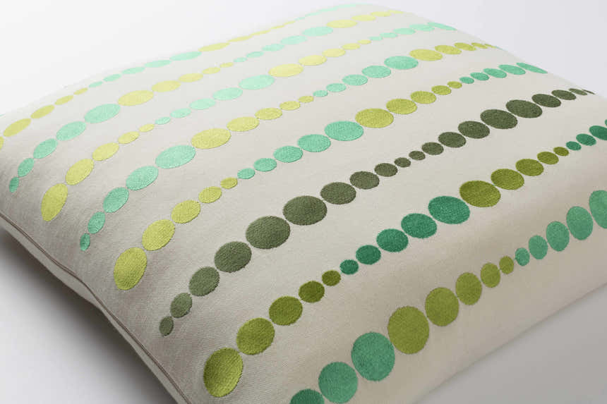 Hannington Green Dotted Accent Pillow - Clearance