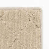 Hawkins Beige Diamond Cut and Sew Custom Rug