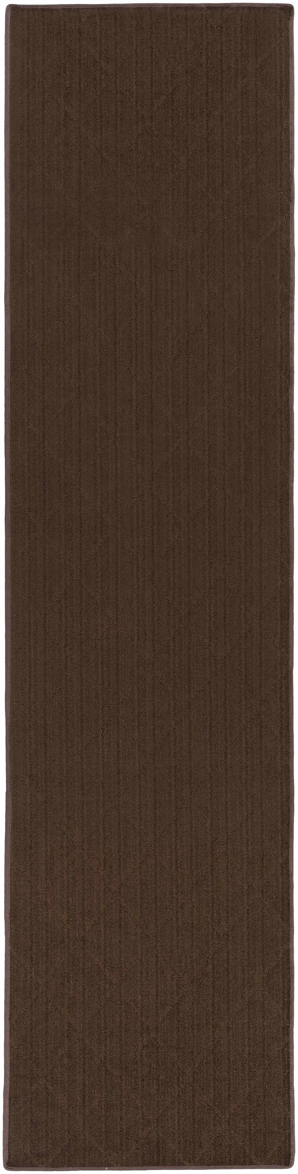 Custom Size Hawkins Dark Brown Diamond Rug