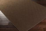 Hawkins Dark Brown Diamond Cut and Sew Custom Rug