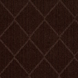 Hawkins Dark Brown Diamond Cut and Sew Custom Rug