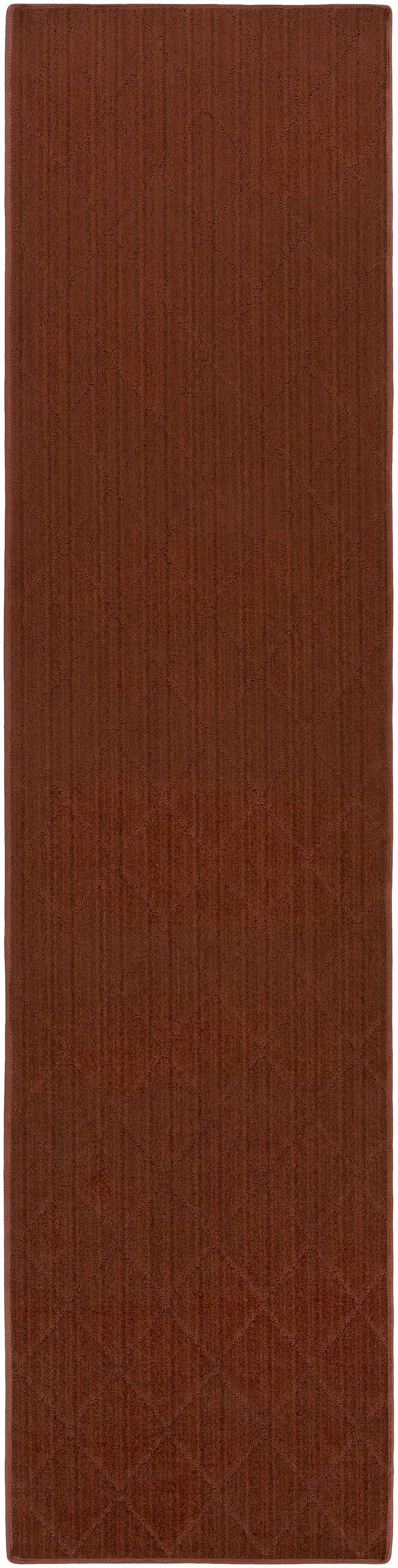 Custom Size Hawkins Dark Red Diamond Rug