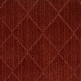 Hawkins Dark Red Diamond Cut and Sew Custom Rug
