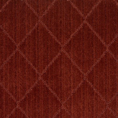 Custom Size Hawkins Dark Red Diamond Rug