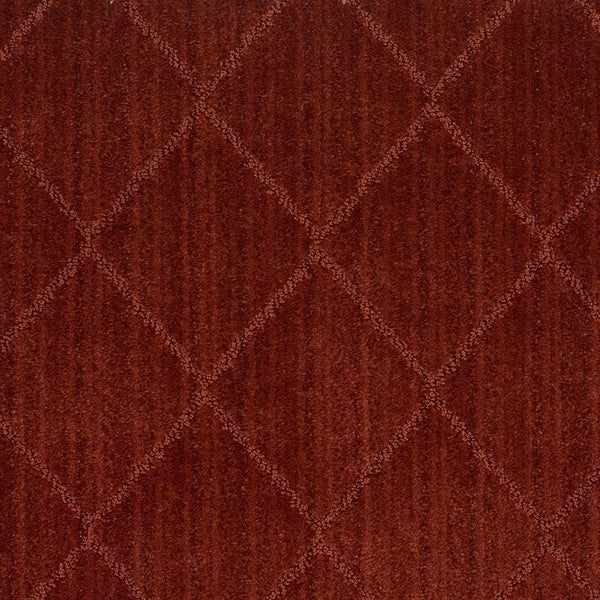 Sample Custom Size Hawkins Dark Red Diamond Rug