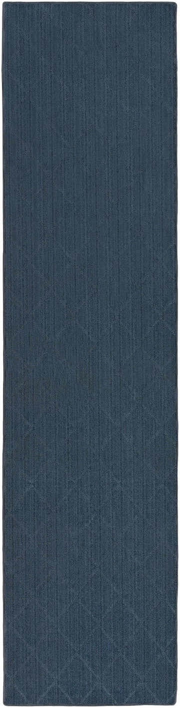 Hawkins Dark Blue Diamond Cut and Sew Custom Rug