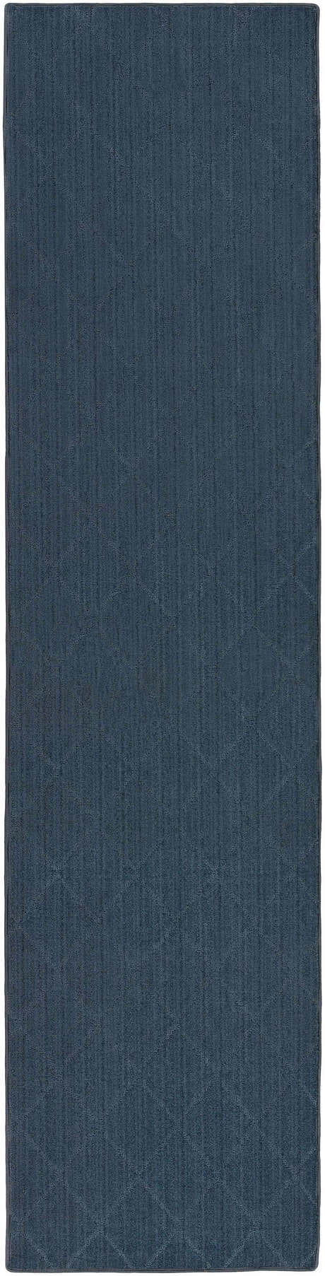 Hawkins Dark Blue Diamond Cut and Sew Custom Rug