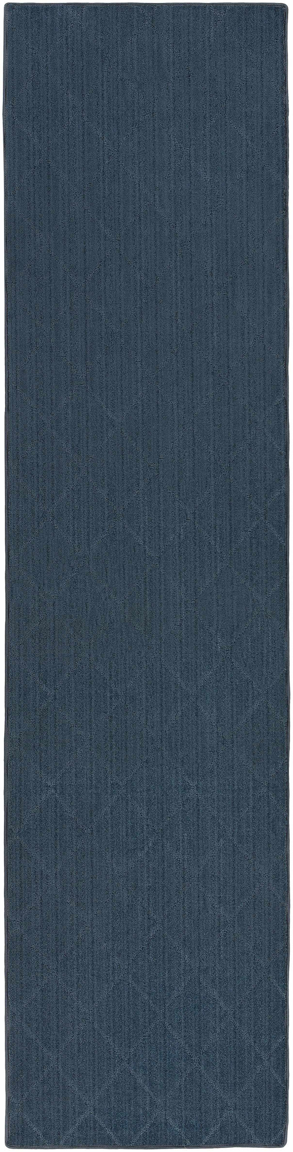 Custom Size Hawkins Dark Blue Diamond Rug