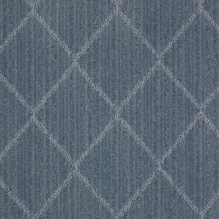 Hawkins Blue Diamond Cut and Sew Custom Rug