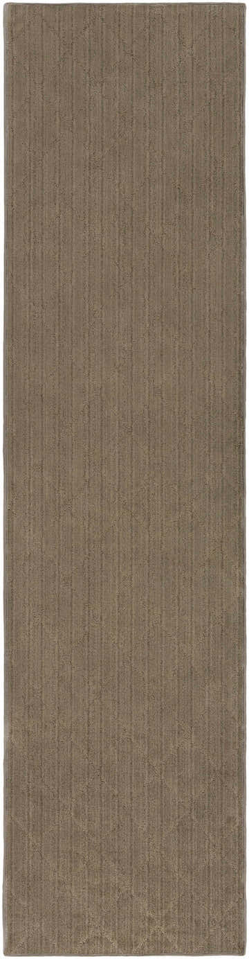 Hawkins Medium Brown Diamond Cut and Sew Custom Rug