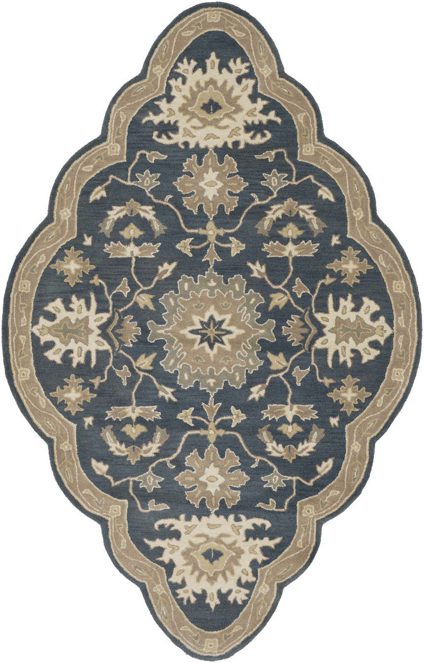 Made to Order Custom Size Hazen Hand Tufted Navy 1154 Area Rug