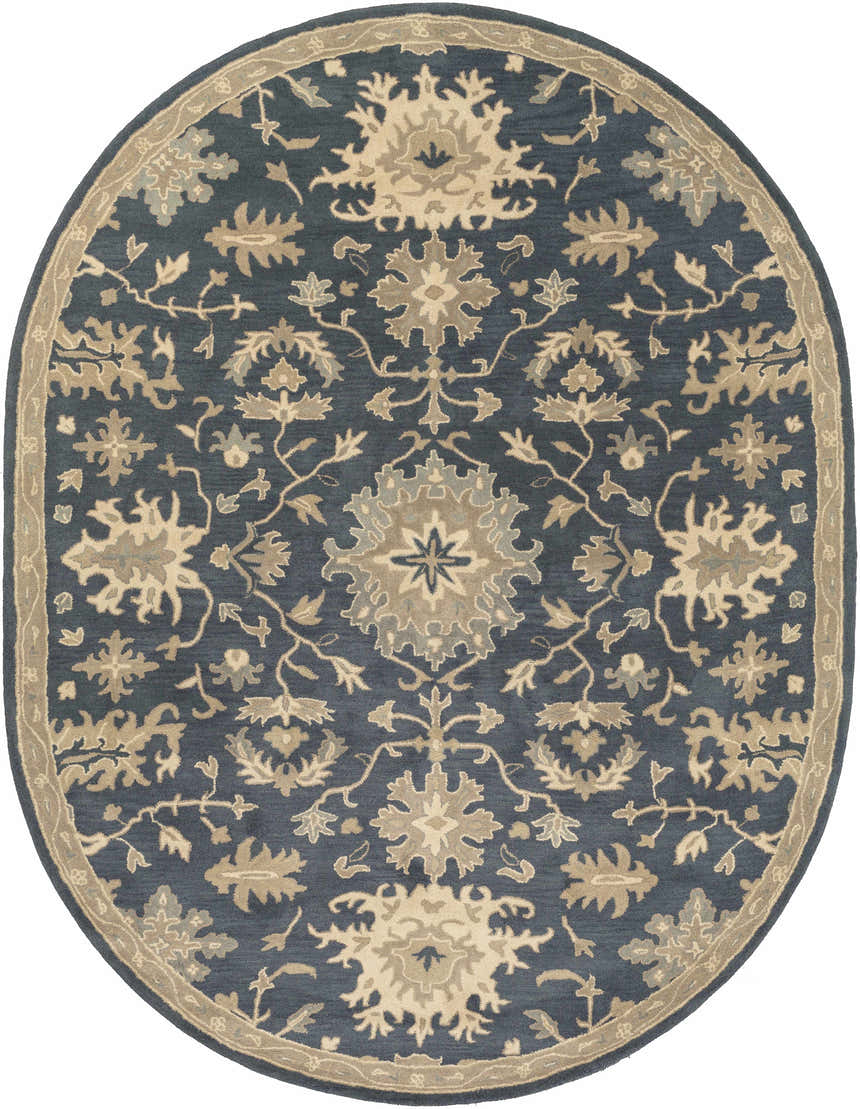 Made to Order Custom Size Hazen Hand Tufted Navy 1154 Area Rug