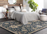 Made to Order Custom Size Hazen Hand Tufted Navy 1154 Area Rug