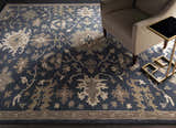 Made to Order Custom Size Hazen Hand Tufted Navy 1154 Area Rug