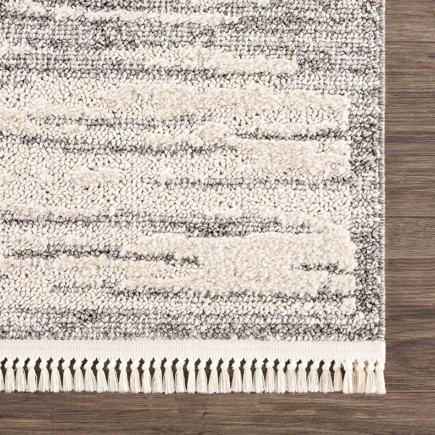 Sample Lave Bone & Taupe Area Rug - Clearance