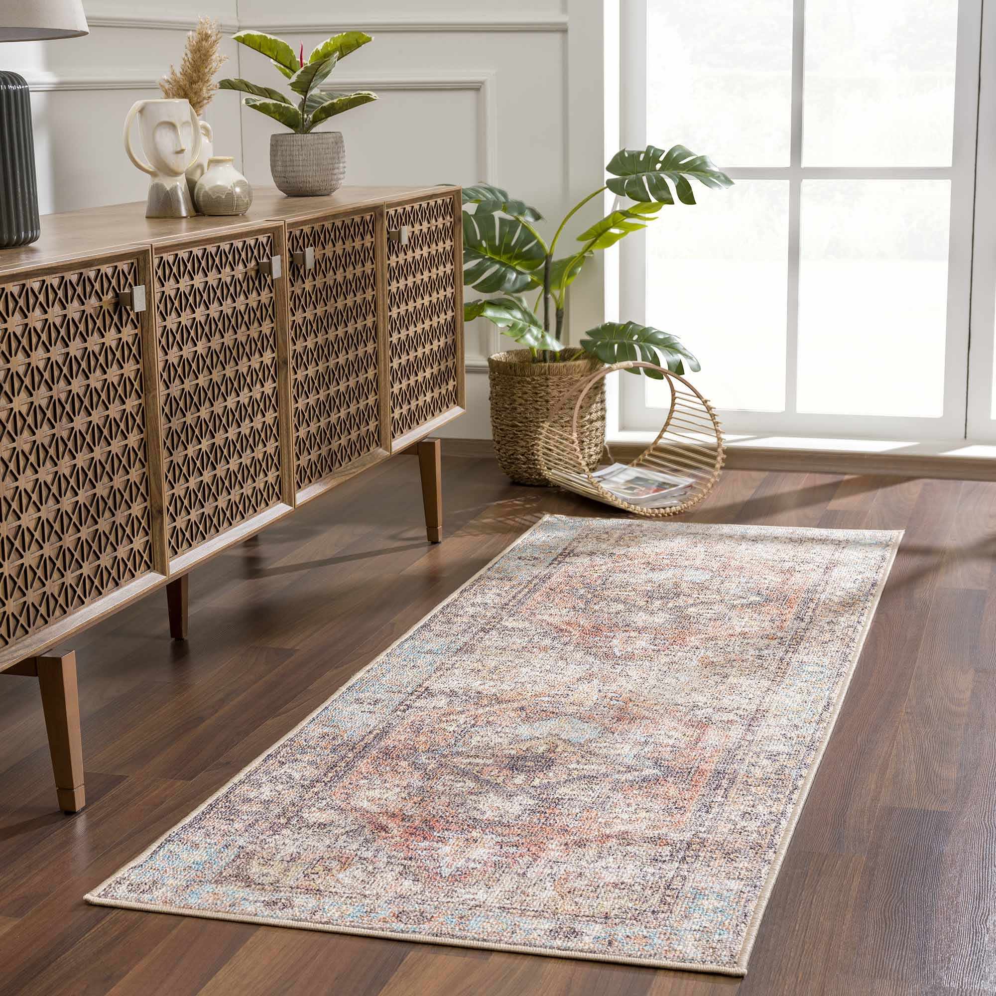 Beck Peach Washable Area Rug - Clearance – Boutique Rugs