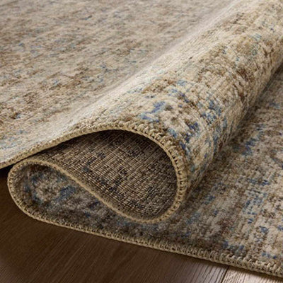 Heritage Dark Brown & Blue Area Rug