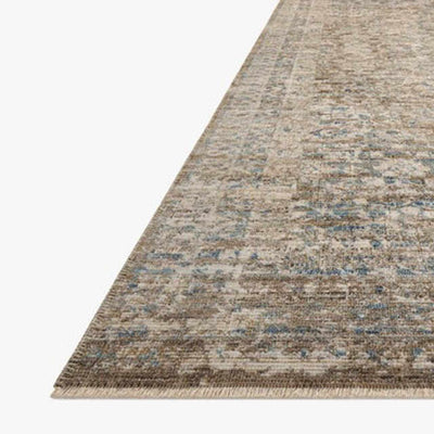 Heritage Dark Brown & Blue Area Rug