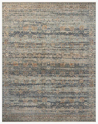 Heritage Blue & Brown Area Rug