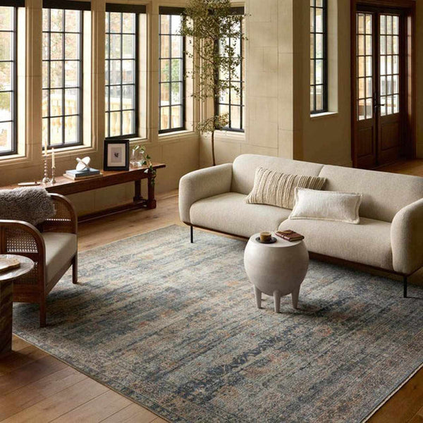 Heritage Blue & Brown Area Rug