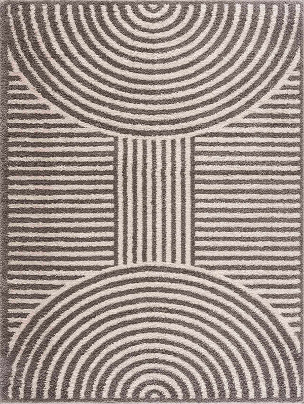 Allard Charcoal  Washable Area Rug