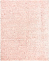 Faina Solid Pink Shag Washable Area Rug - Clearance