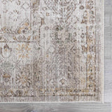 Galey Alix x Livabliss Vintage Oriental Boho Taupe/Cream Myrtle Avenue I Area Rug
