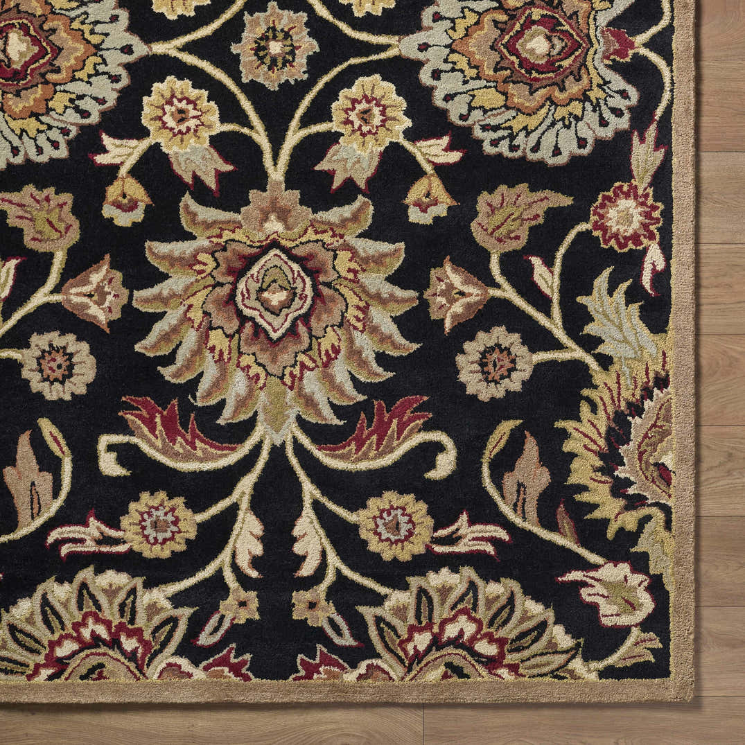 Conesus 1053 Hand Tufted Black Wool Rug – Boutique Rugs