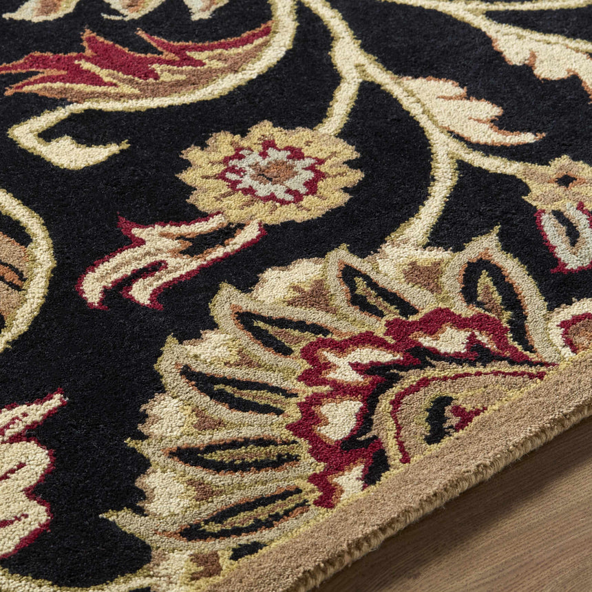 Made to Order Custom Size Conesus Hand Tufted Black 1053 Area Rug