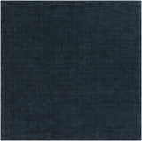Made to Order Custom Size Brockton Solid Wool Dark Blue Area Rug