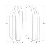 Huizachal White Bookend