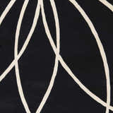 Sample Davison Black Geometric Wool Carpet