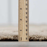 Washable Handmade Wool Rug - Brown