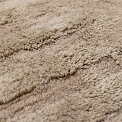 Washable Handmade Wool Rug - Brown